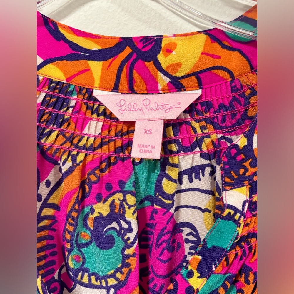 Lilly Pulitzer Elsa Blouse Size XS - Picture 2 of 10